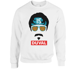 Minshew Duval 15 Putih Unisex Cotton Crewneck Sweatshirt