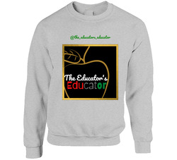 Educator's Educator Signature Grey Unisex Cotton Crewneck Sweatshirt