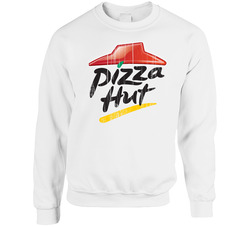 Pizza Hut Logo Popular Pizza Family Restaurant Food Fan Gift Unisex Cotton Crewneck Sweatshirt