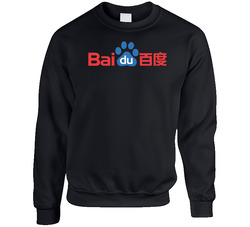 Baidu Unisex Cotton Crewneck Sweatshirt