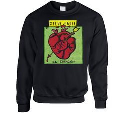 A Steve Earle - El Corazon 241216776 Unisex Cotton Crewneck Sweatshirt