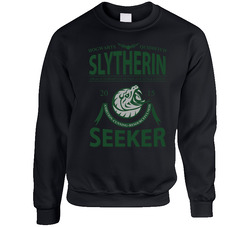 Slytherin Seeker Unisex Cotton Crewneck Sweatshirt