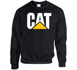 Cat Caterpillar Logo 170916 Unisex Cotton Crewneck Sweatshirt