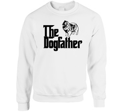 Keeshond Custom Dog Breed The Dogfather Unisex Cotton Crewneck Sweatshirt