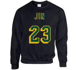 Jin 23 Ym Unisex Cotton Crewneck Sweatshirt