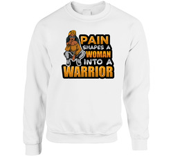 Pain Shapes A Woman Unisex Cotton Crewneck Sweatshirt