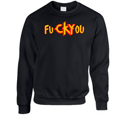 B Cy Fck Yu Logo 2 Unisex Cotton Crewneck Sweatshirt