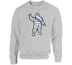 New Logo Michelin Man Unisex Cotton Crewneck Sweatshirt