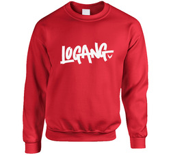 The Logang Maveric Logan Paul Men's Red Hoodie From Us 100% Cotton Unisex Cotton Crewneck Sweatshirt