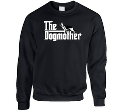 The Dogmother German Shepherd Unisex Cotton Crewneck Sweatshirt