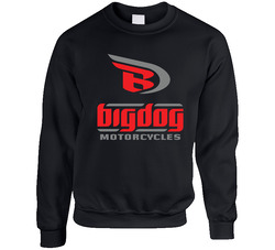 Bigdogblack Unisex Cotton Crewneck Sweatshirt