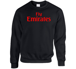 Fly Emirates Airline Red 23523 Unisex Cotton Crewneck Sweatshirt