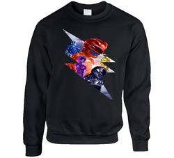 Power Rangers Men's Fitted Unisex Cotton Crewneck Sweatshirt