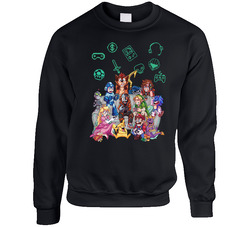 Game Night Unisex Cotton Crewneck Sweatshirt