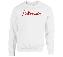 Robertas Pizza Restaurant Foodie Tour Brand Logo Fan Unisex Cotton Crewneck Sweatshirt
