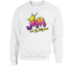 Jem And The Holograms Fictional Band Jem Movie Fan Unisex Cotton Crewneck Sweatshirt