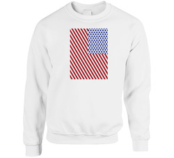 Roy Lichtenstein - Stars & Stripes, T-Shirt, Pop Art, Patriotic, American, Flag Unisex Cotton Crewneck Sweatshirt