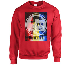 Rody Duterte 101 - Red Unisex Cotton Crewneck Sweatshirt