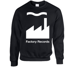 Factory Records 1 050744550 Unisex Cotton Crewneck Sweatshirt