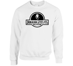 Jurassic Parks And Recreation World Chris Pratt Unisex Cotton Crewneck Sweatshirt