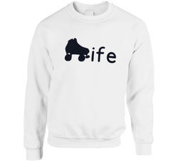Skate Life Tee Unisex Cotton Crewneck Sweatshirt