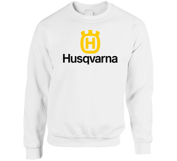 Husqvarna Motorcycles Logo4 Unisex Cotton Crewneck Sweatshirt