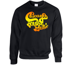 Chicago House Music 1 Unisex Cotton Crewneck Sweatshirt