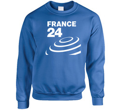 France 24 Media  1 Unisex Cotton Crewneck Sweatshirt