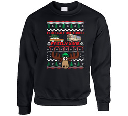 Fun Old Fashioned Griswold Vacation Funny Christmas Unisex Cotton Crewneck Sweatshirt
