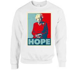 Queen Elizabeth Ii Hopr Style Poster Covid19 Corona Virus Speech Unisex Cotton Crewneck Sweatshirt