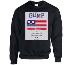 Forrest Gump All American Pingpong Team Unisex Cotton Crewneck Sweatshirt