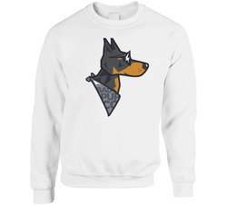 Bad Doberman Unisex Cotton Crewneck Sweatshirt