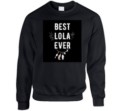 Best Lola Ever Graphic Unisex Cotton Crewneck Sweatshirt