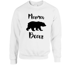 Mama Bear Unisex Cotton Crewneck Sweatshirt
