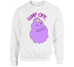 Adventure Time - Lumpy Space Princess Lump Off White Unisex Cotton Crewneck Sweatshirt