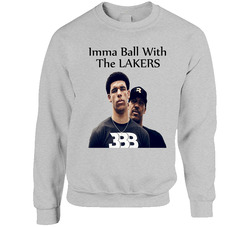 Imma Ball With The Lakers Lonzo Ball Nba Draft Pick 2017 Custom Unisex Cotton Crewneck Sweatshirt
