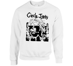 Vintage Circle Jerks Punk Band Design Men's And Unisex Cotton Crewneck Sweatshirt