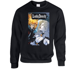 Lady Death Comic Unisex Cotton Crewneck Sweatshirt
