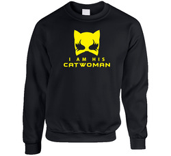 Febri-adin 212-couples Catwoman Unisex Cotton Crewneck Sweatshirt