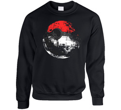 New Tee T-Shirt Pokemon Death Star Pokeball Pikachu Cartoon Mens Size S To 5XL Unisex Cotton Crewneck Sweatshirt