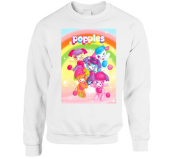 Popples Toys Cartoon Retro Unisex Cotton Crewneck Sweatshirt