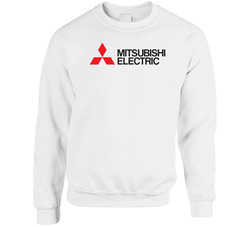 Mitsubishi Electric Logo Classic Unisex Cotton Crewneck Sweatshirt