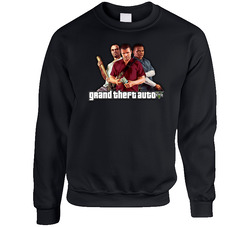 Black Pullover Gtav Unisex Cotton Crewneck Sweatshirt