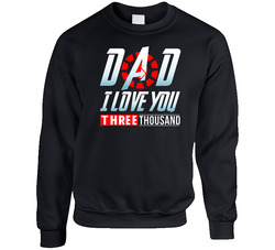 Dad I Love You1 Unisex Cotton Crewneck Sweatshirt