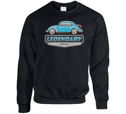 Unisex T-shirt Men Women Classic Legendary Blue Travel Vw Beetle Vintage Cool Car Tee S-5xl Unisex Cotton Crewneck Sweatshirt