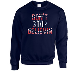 Montreal Canadiens Don't Stop Believin Unisex Cotton Crewneck Sweatshirt