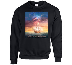 Pirates Of The Caribbean Dead Man Tell No Tales, Johnny Depp Unisex Cotton Crewneck Sweatshirt
