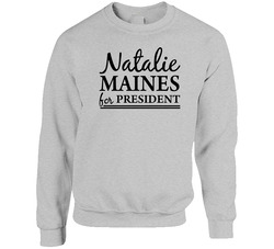 Natalie Maines Unisex Cotton Crewneck Sweatshirt
