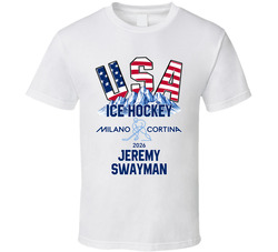 Jeremy Swayman Ice Hockey Milano Cortina 2026 Fan T Shirt