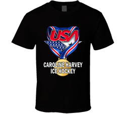 Caroline Harvey Ice Hockey Gold Medal Winner Usa Milano Cortina 2026 Fan T Shirt